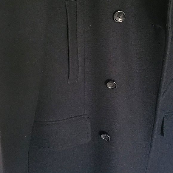 H&M Men's wool blend long double breested coat - Picture 4 of 5